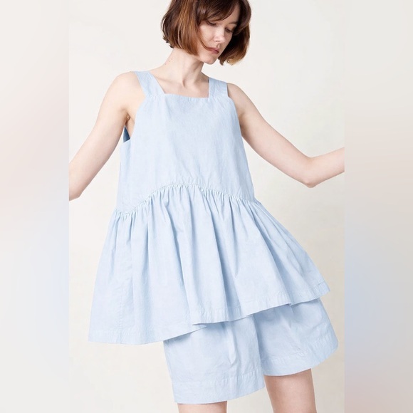 Fabiana Pigna Tops - Fabiana Pigna Este Blouse in Sky Blue